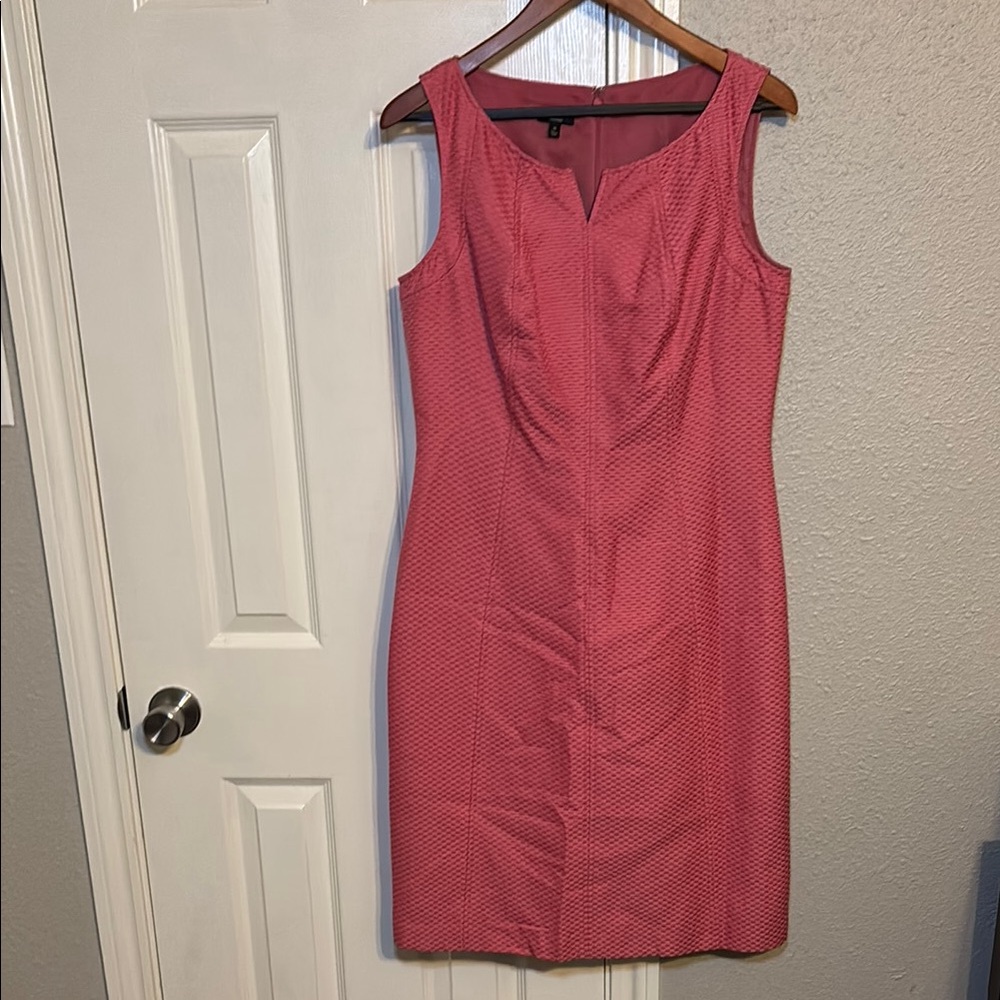 Talbots Women’s Size 10 Sleeveless Pink Textured Silk Cotton Blend